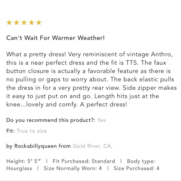 HTF Anthropologie Camellia Collared Dress - Picture 4 of 4